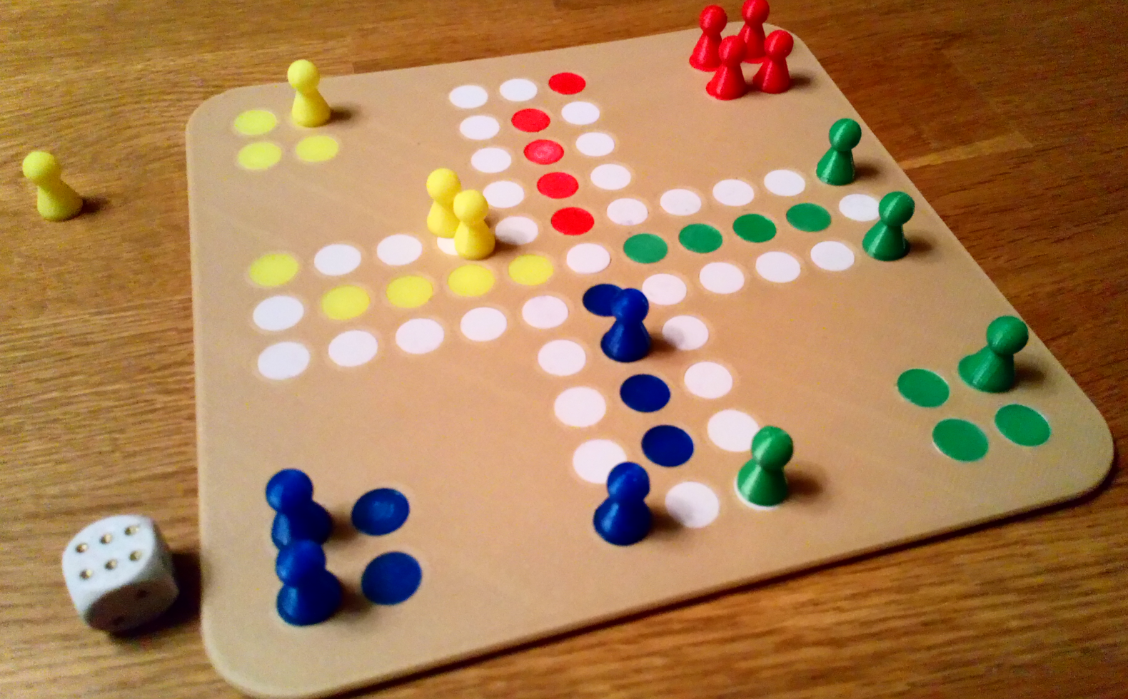 Ludo game - swedish version "Fia med knuff"