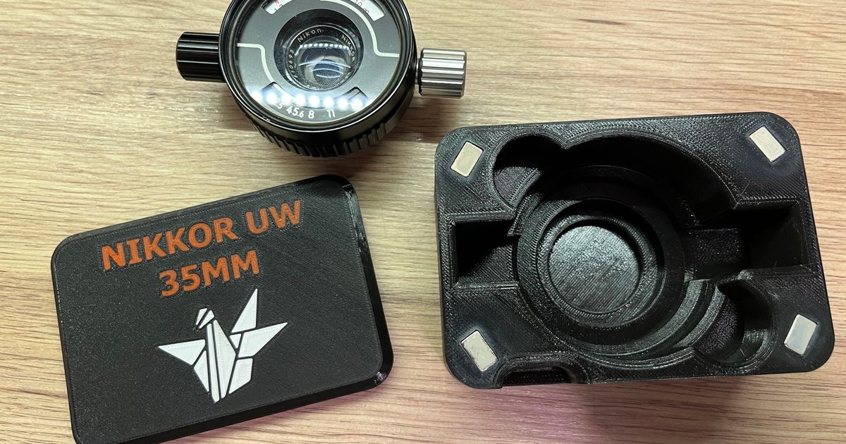 Box For UW-Nikkor 35mm Lens (Nikonos 35mm Lens) By B_unit | Download ...