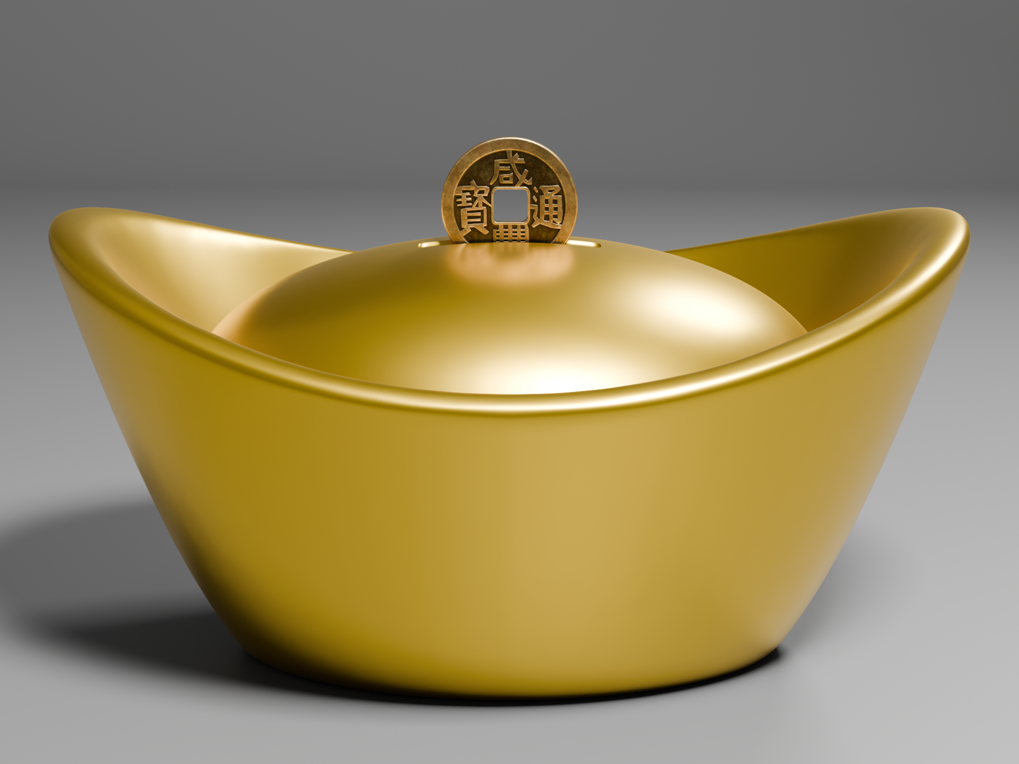 Chinese Gold Piggy Bank