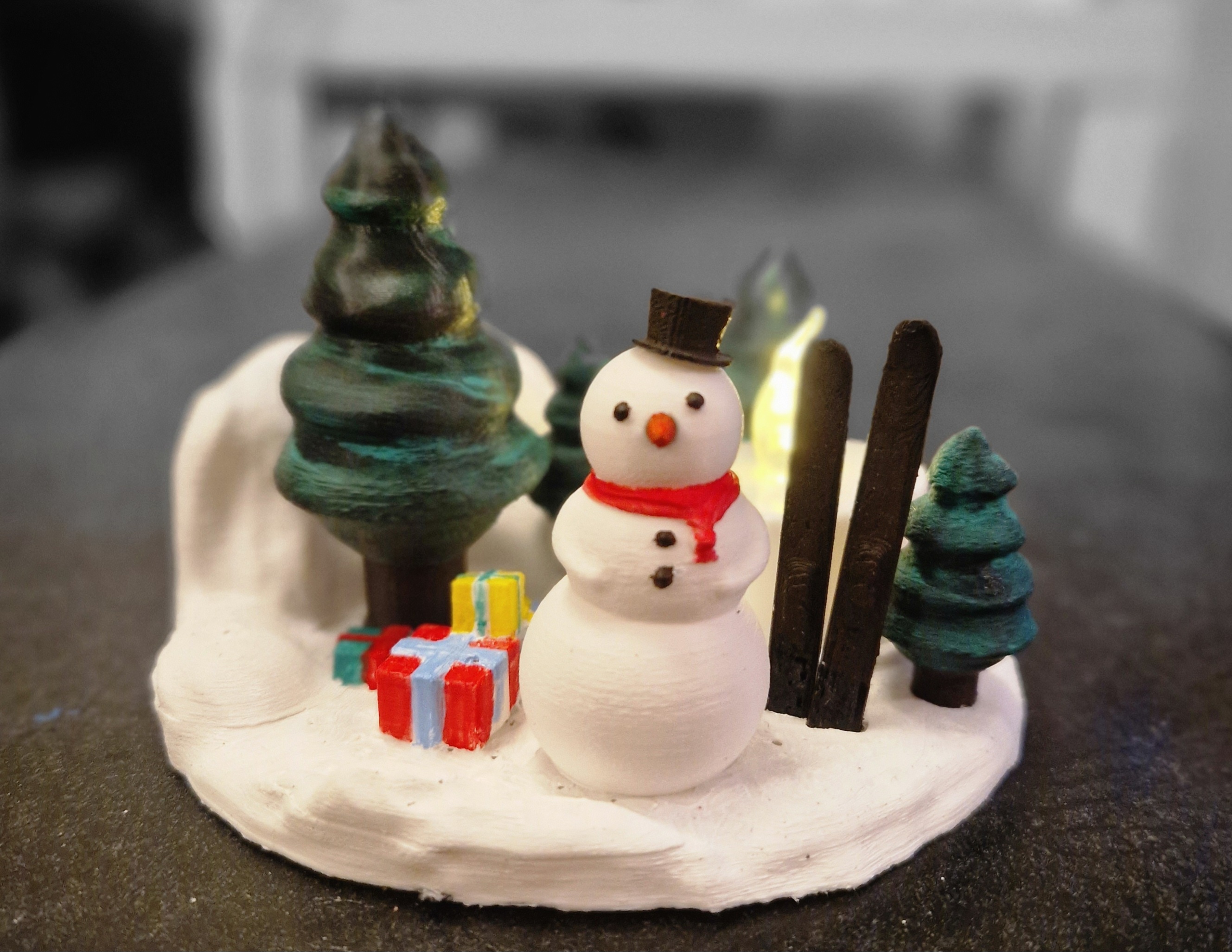 Tiny Snowman with LED light