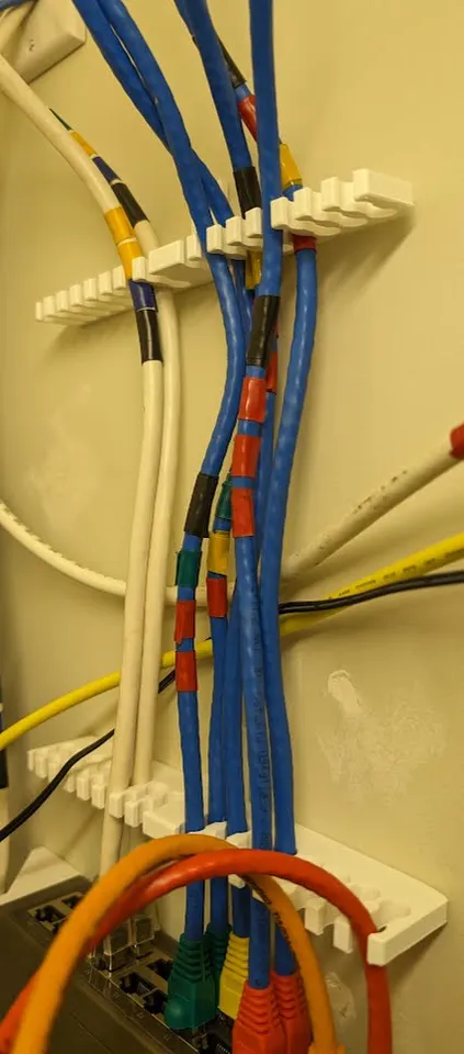 Thick Cat 6A cable combs by Ryan | Download free STL model | Printables.com