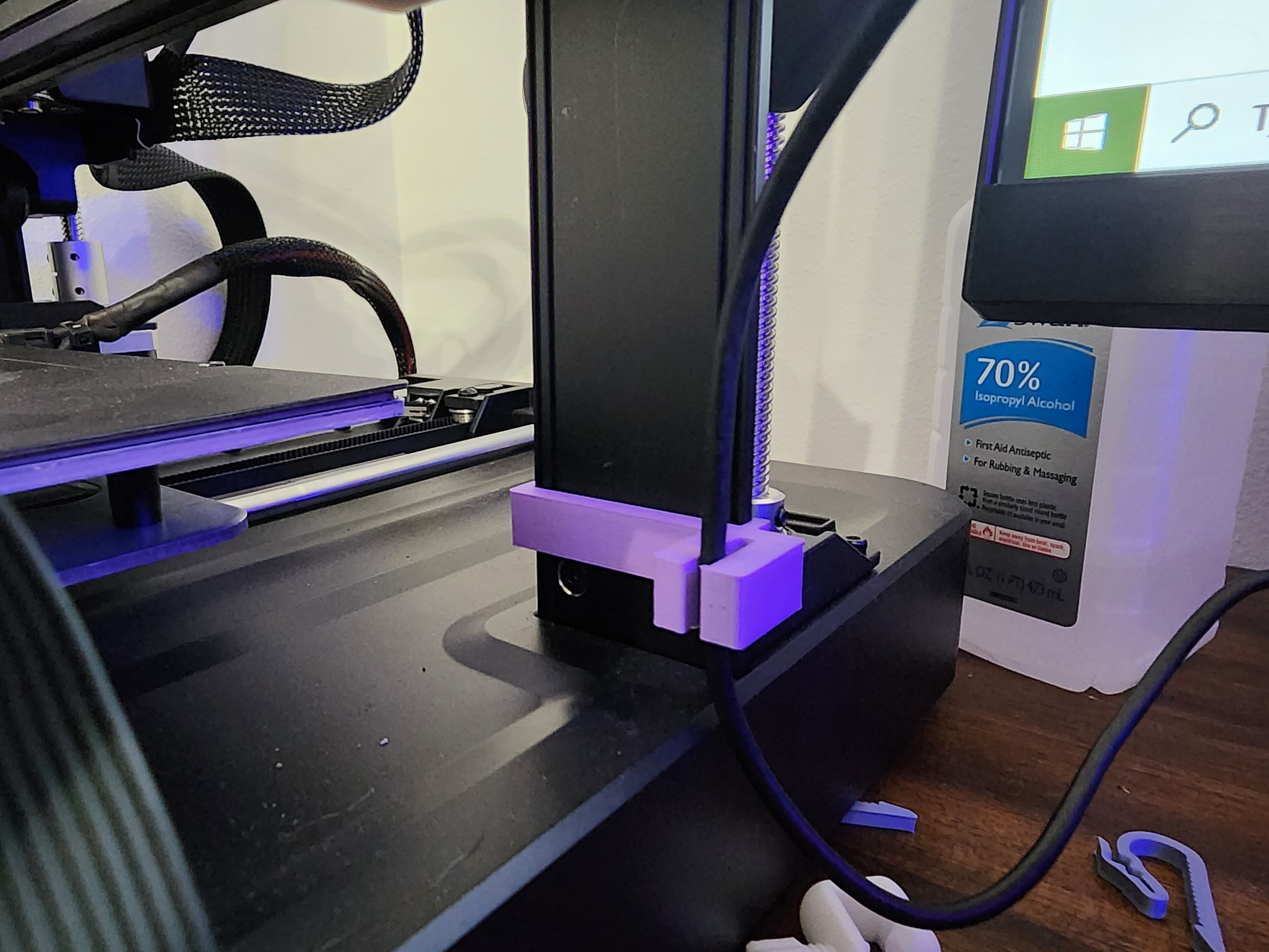 Ender 3 V3 SE Cable Holder Clip 3D model thumbnail