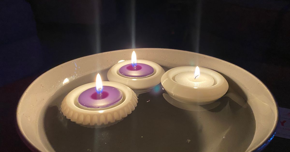 Tealight float by Tim Snels Download free STL model