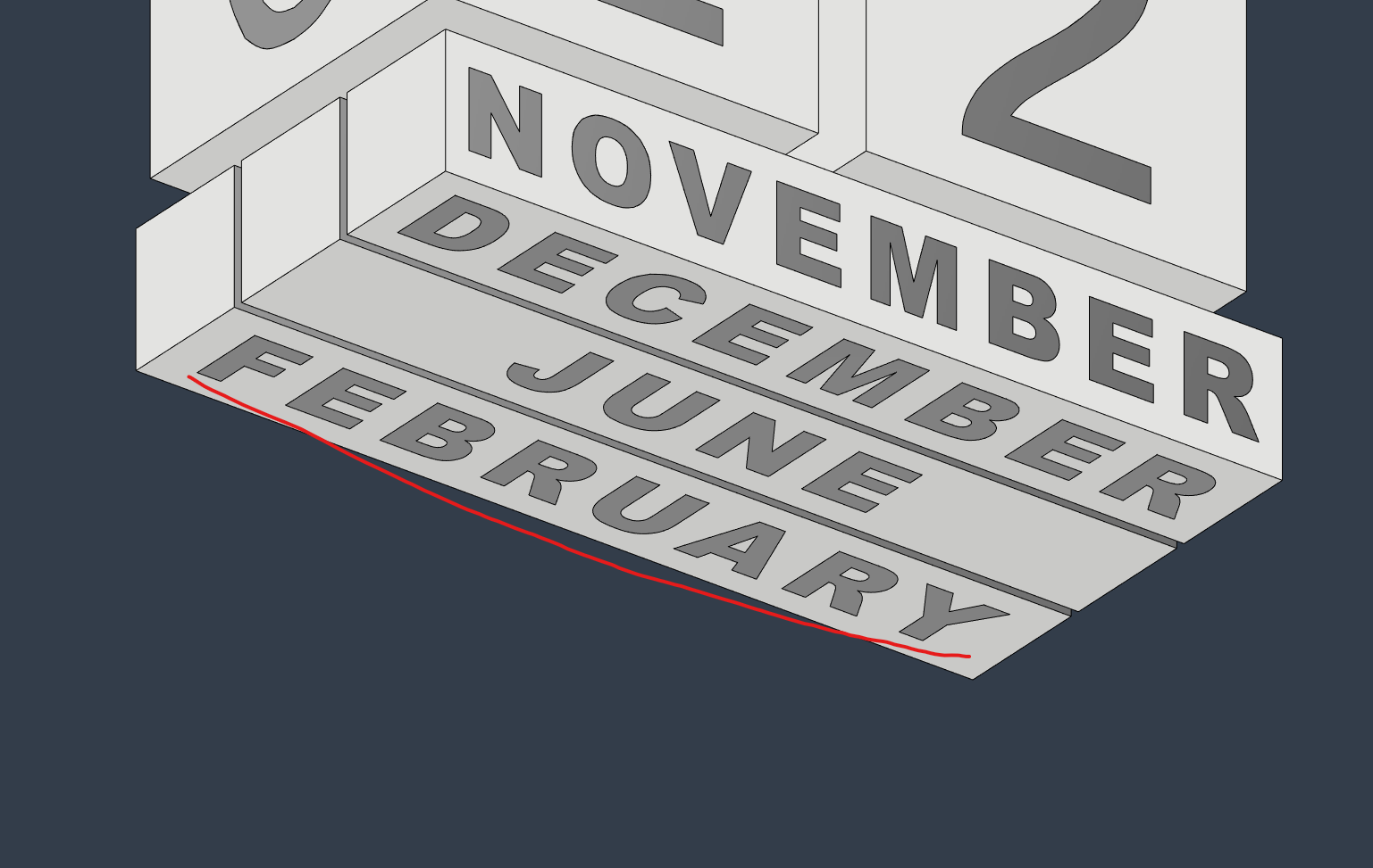 Miniatura 7 do modelo 3D Infinity Calendar
