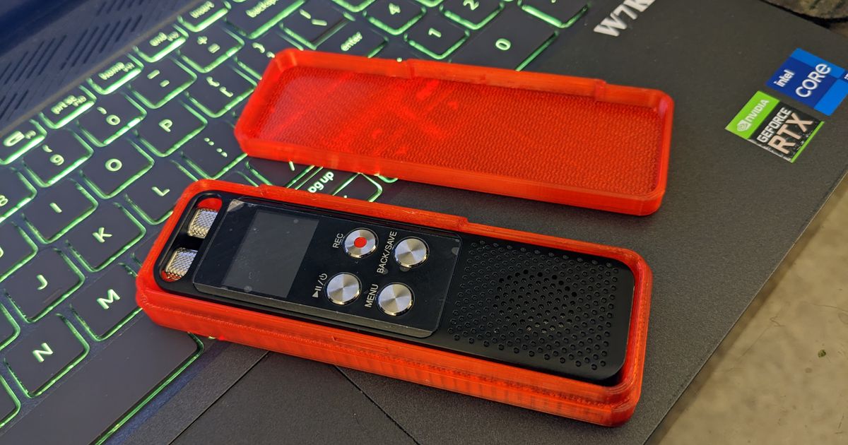 L87 Audio Recorder Travel Case by Dan Rogers Download free STL model