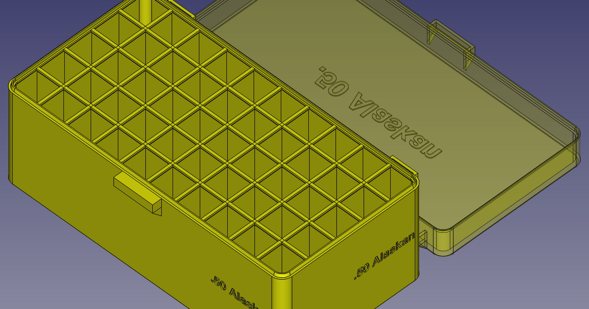 .50 Alaskan, Head Up, Spring Latch Modular Ammo Box by brass_ring ...