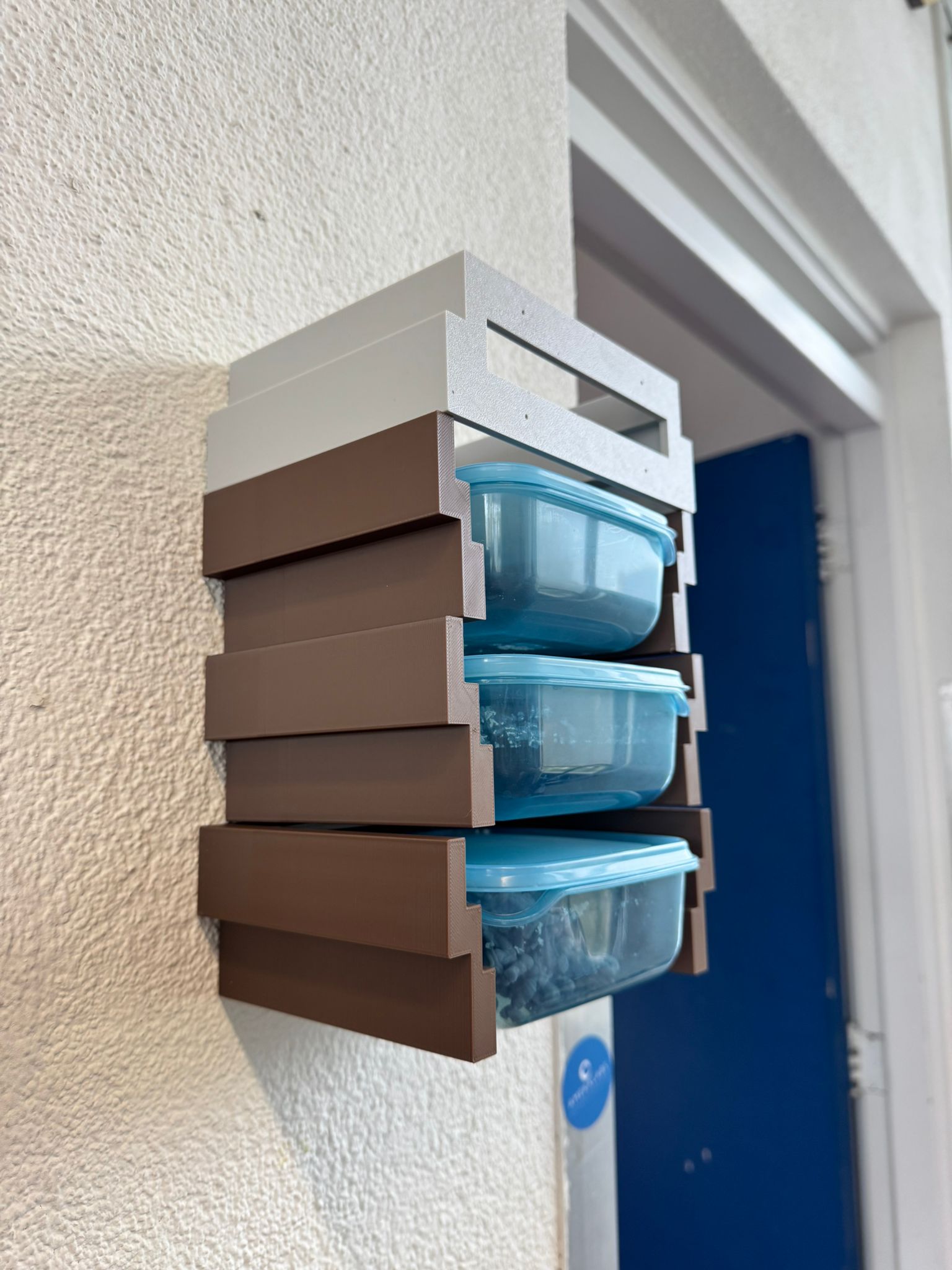 Ikea PRUTA storage box rack