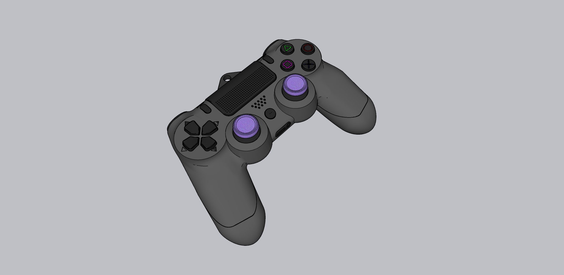 Miniatura 2 do modelo 3D PS4 keychain