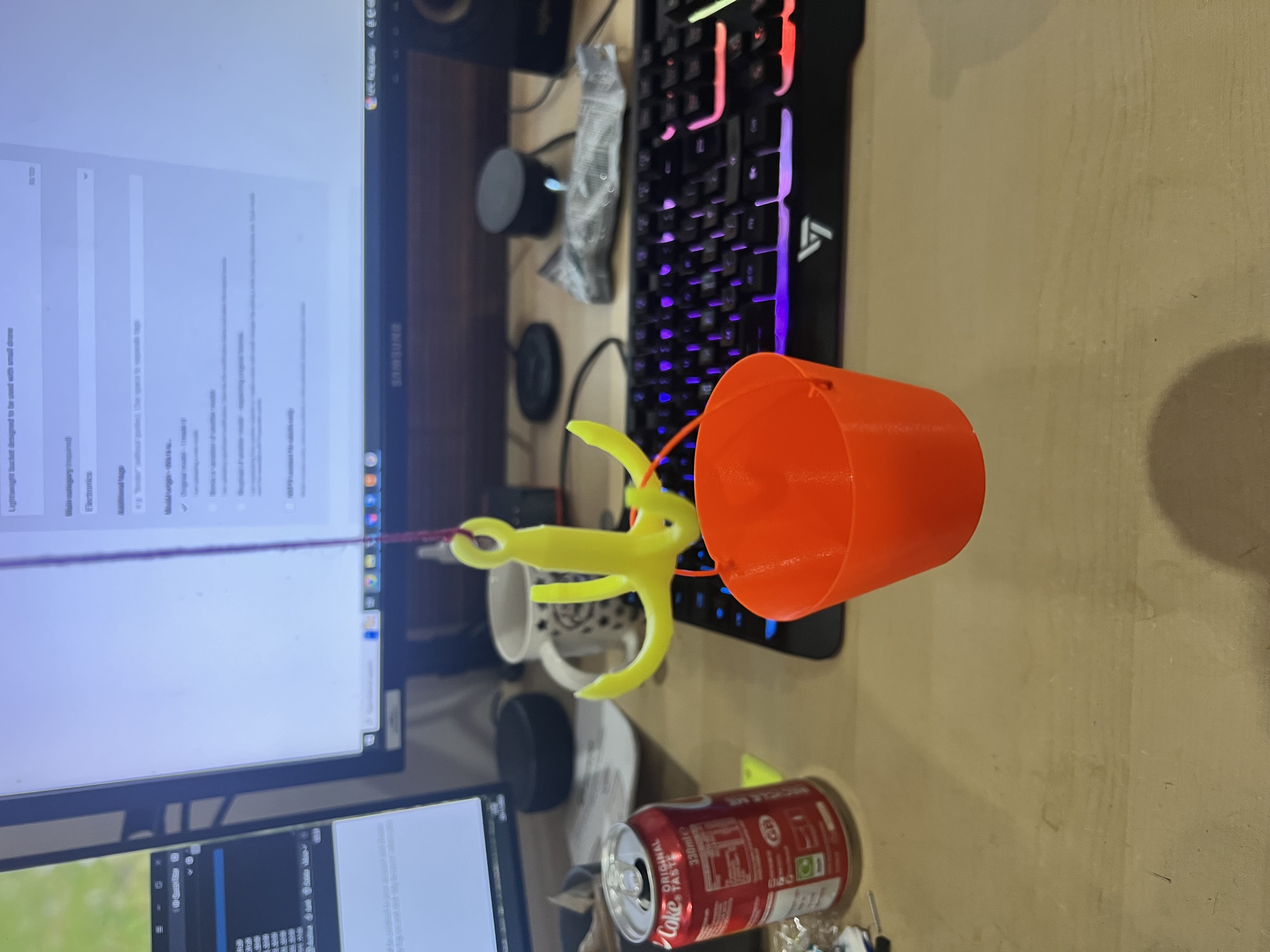 Lightweight bucket for Air Lift system (DJI Mini 2)