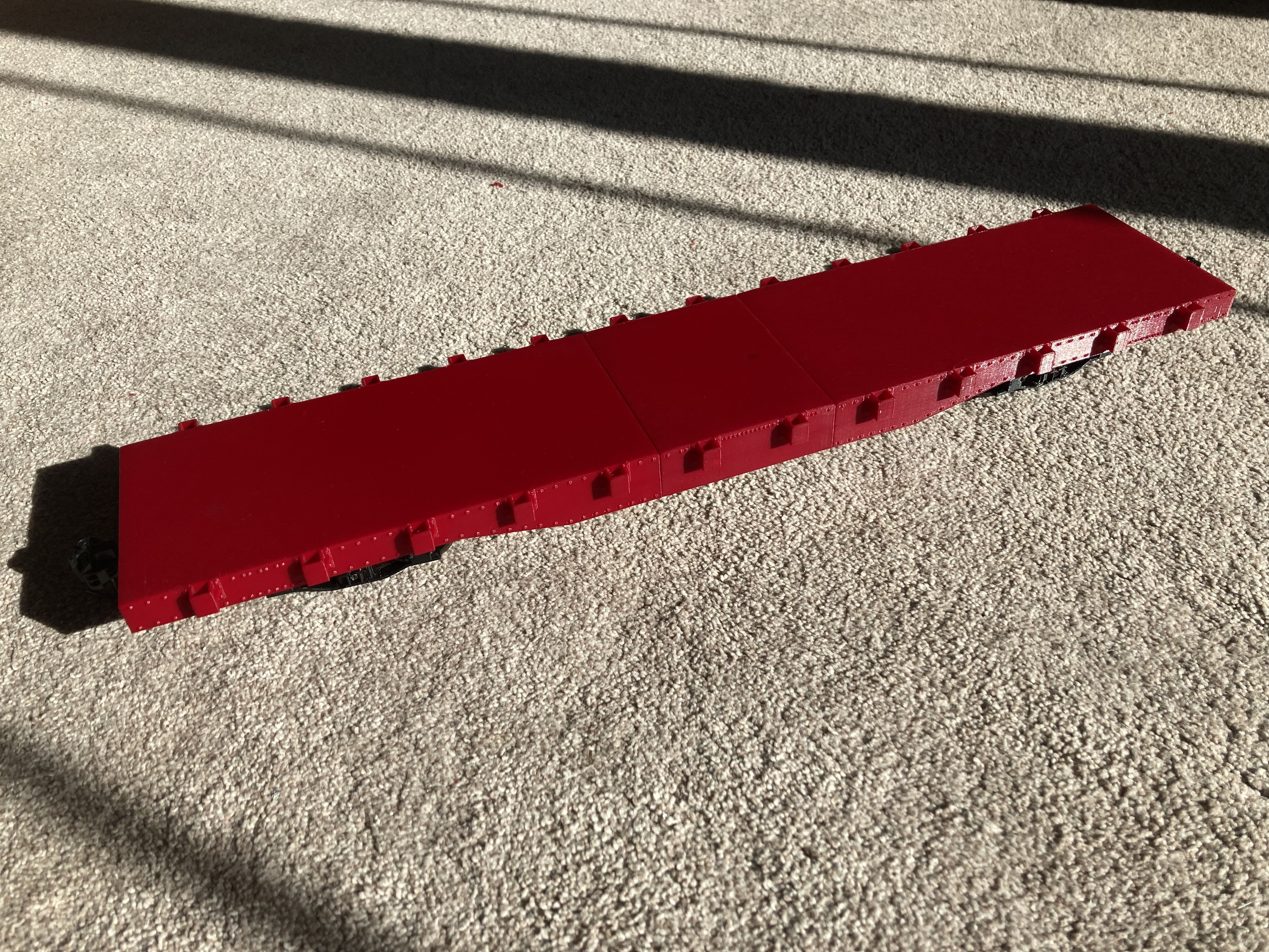 G-Scale 1:29 48' Flatcar With Body Mount Coupler Mounts