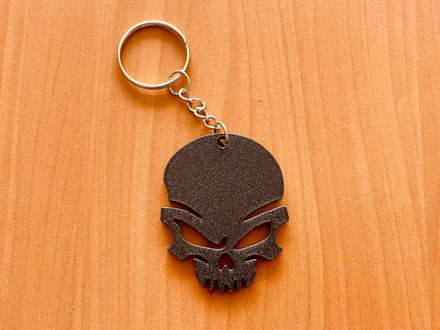 Skull keychain