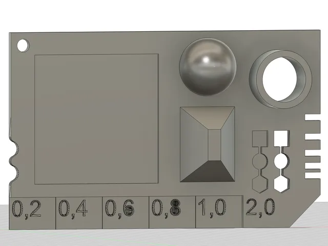 Filament sample with extra shapes