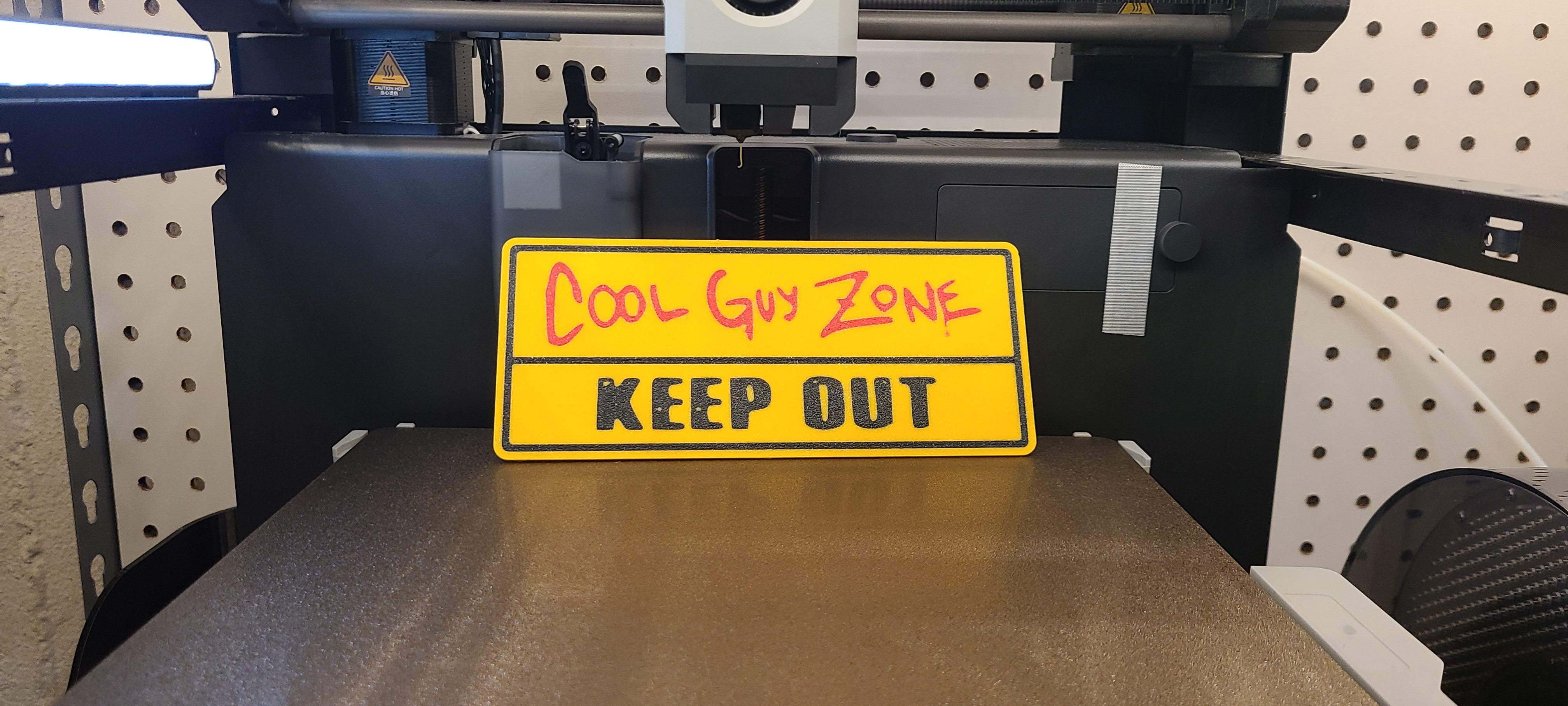Cool Guy Zone Sign by ABC3DPRINTS Download free STL model