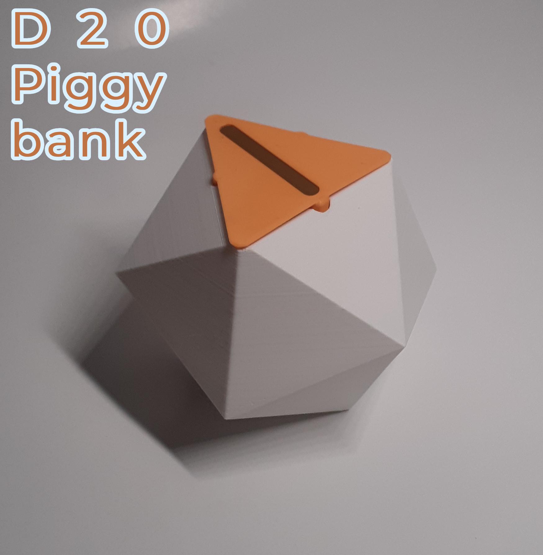 D20 Piggy Bank