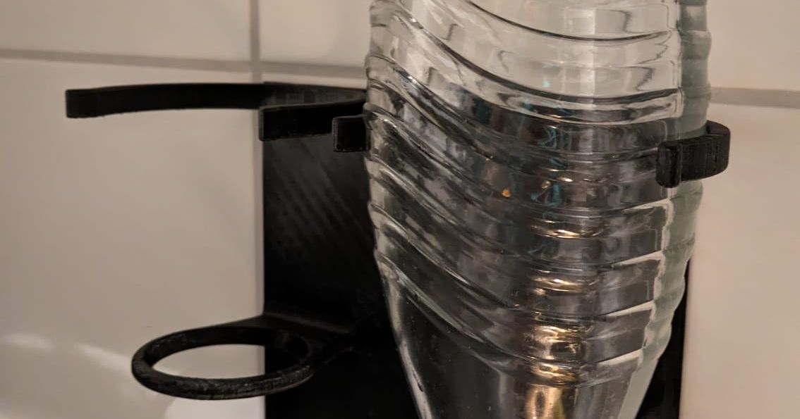 SodaStream Crystal Bottle Wall Holder for 2 bottles by Faeslich