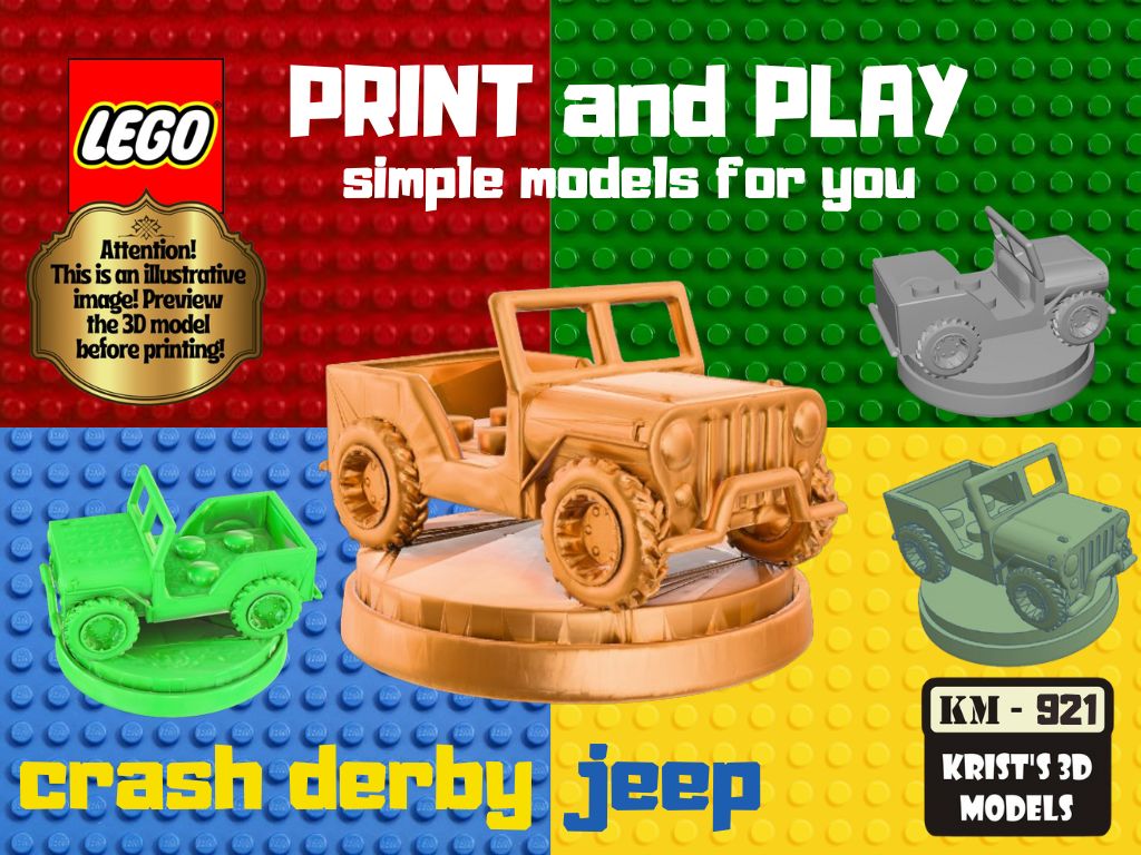 lego minifig crash derby jeep