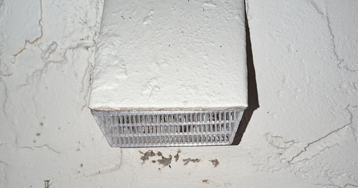 Dryer Exterior Vent Cover by jbowes Download free STL model