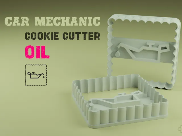 Car mechanic Cookie Cutter (Oil)