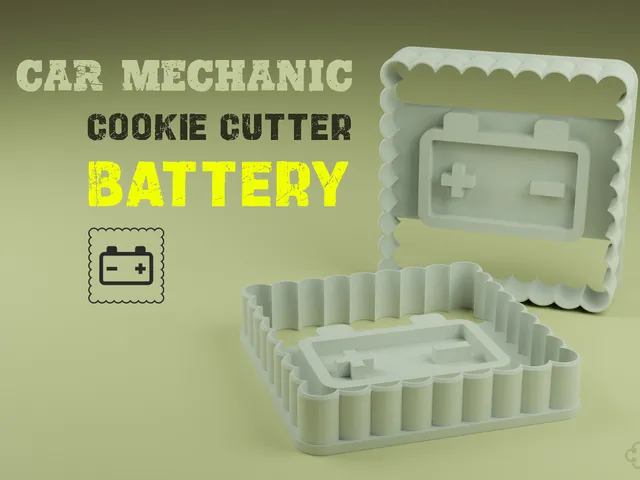 Car mechanic Cookie Cutter (Battery)