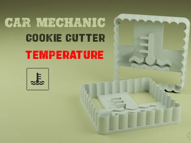 Car mechanic Cookie Cutter (Temperature)