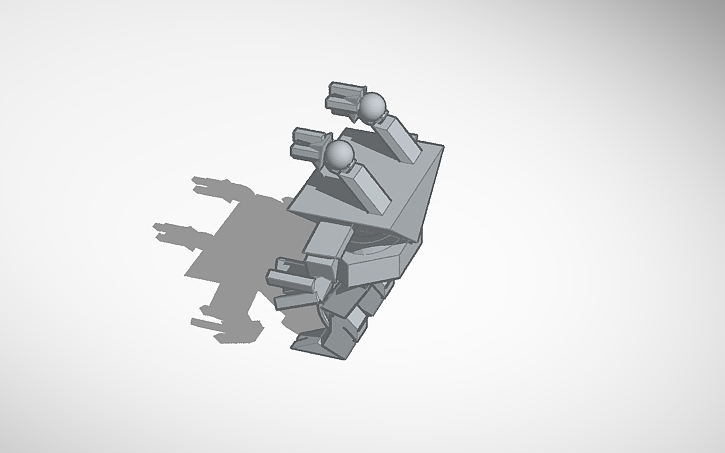 Miniatura 2 do modelo 3D Simple War Robot