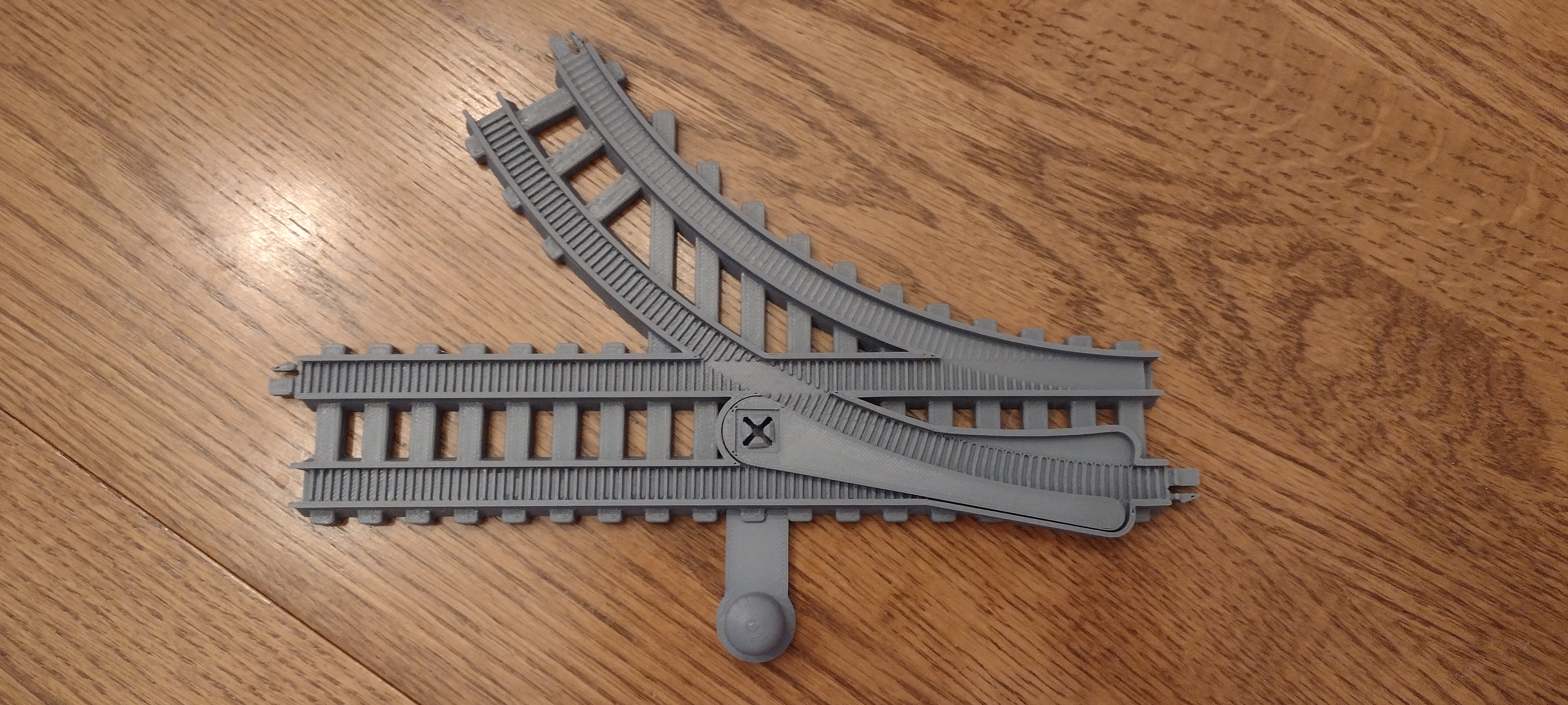 Switch train track section