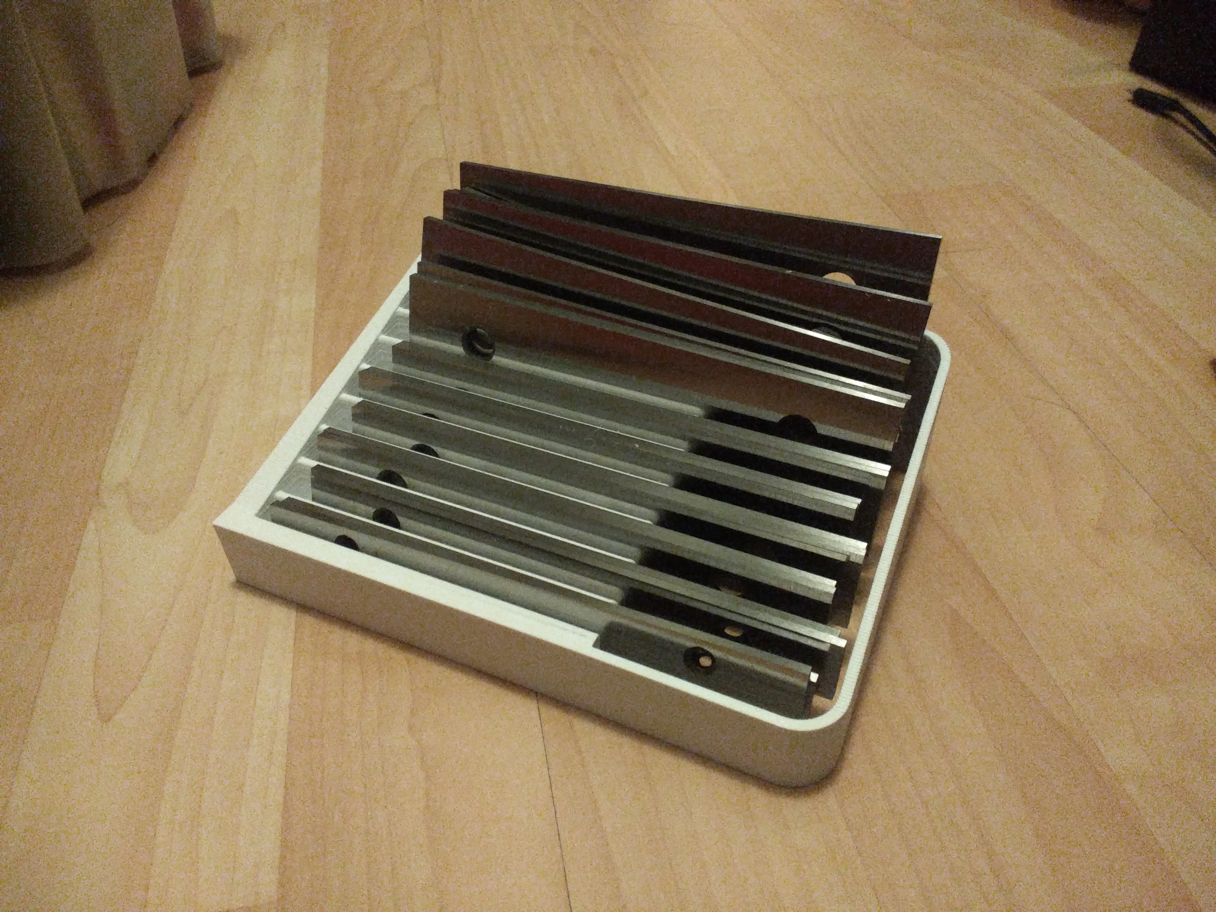 Compact organizer for 6" machinist parallels