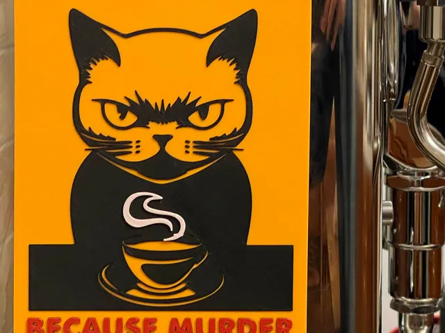 Coffee - because murder is wrong - Sign