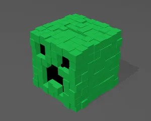 Minecraft Baby Creeper by Shark_Byte, Download free STL model