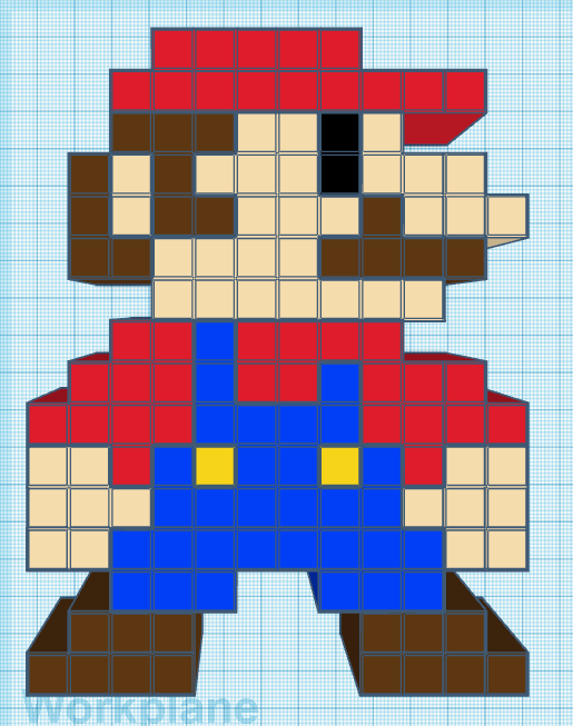 Pixel Art Mario Piggy Bank by Ray | Download free STL model ...