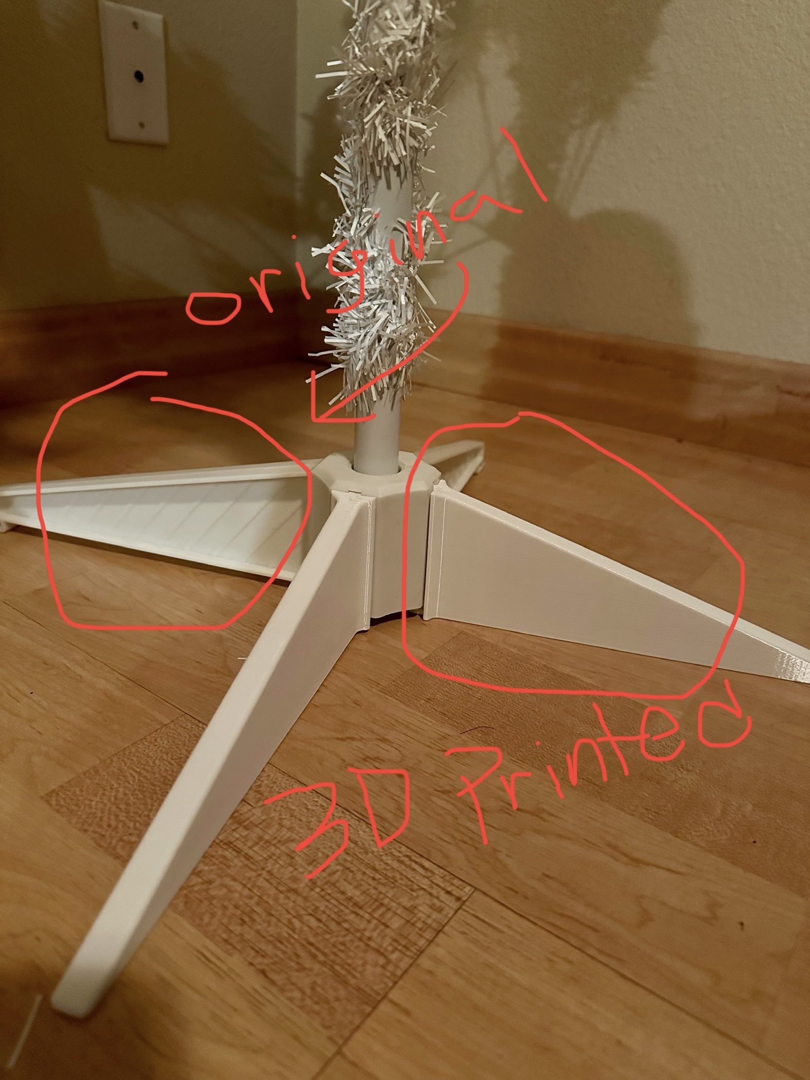 Artificial Christmas Tree Base Leg Replacement by tbkMAKER Download