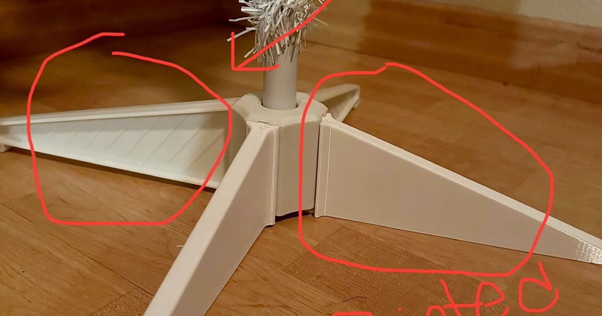 Artificial Christmas Tree Base Leg Replacement by tbkMAKER Download