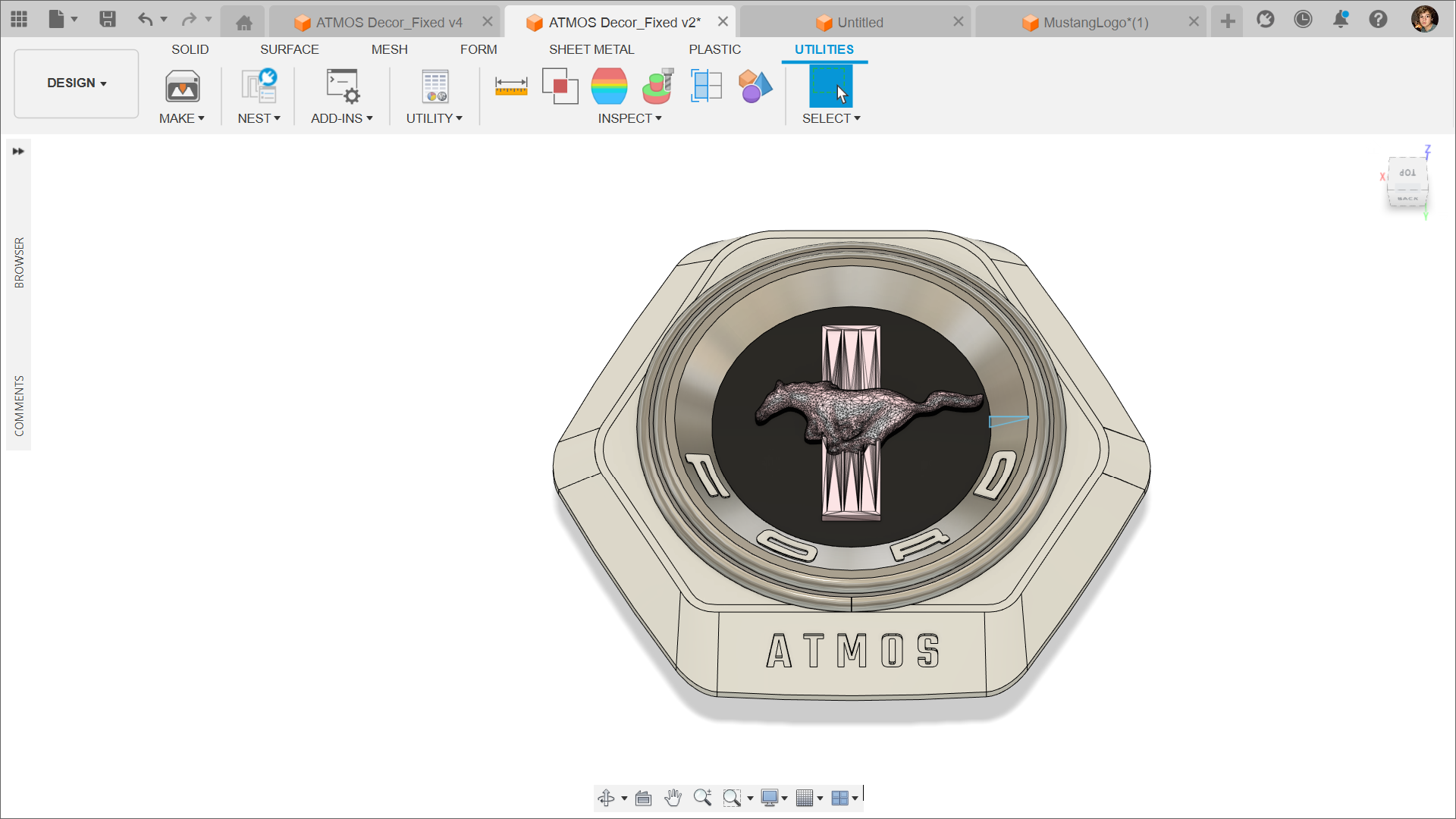 ATMOS/FORD Mustang logo