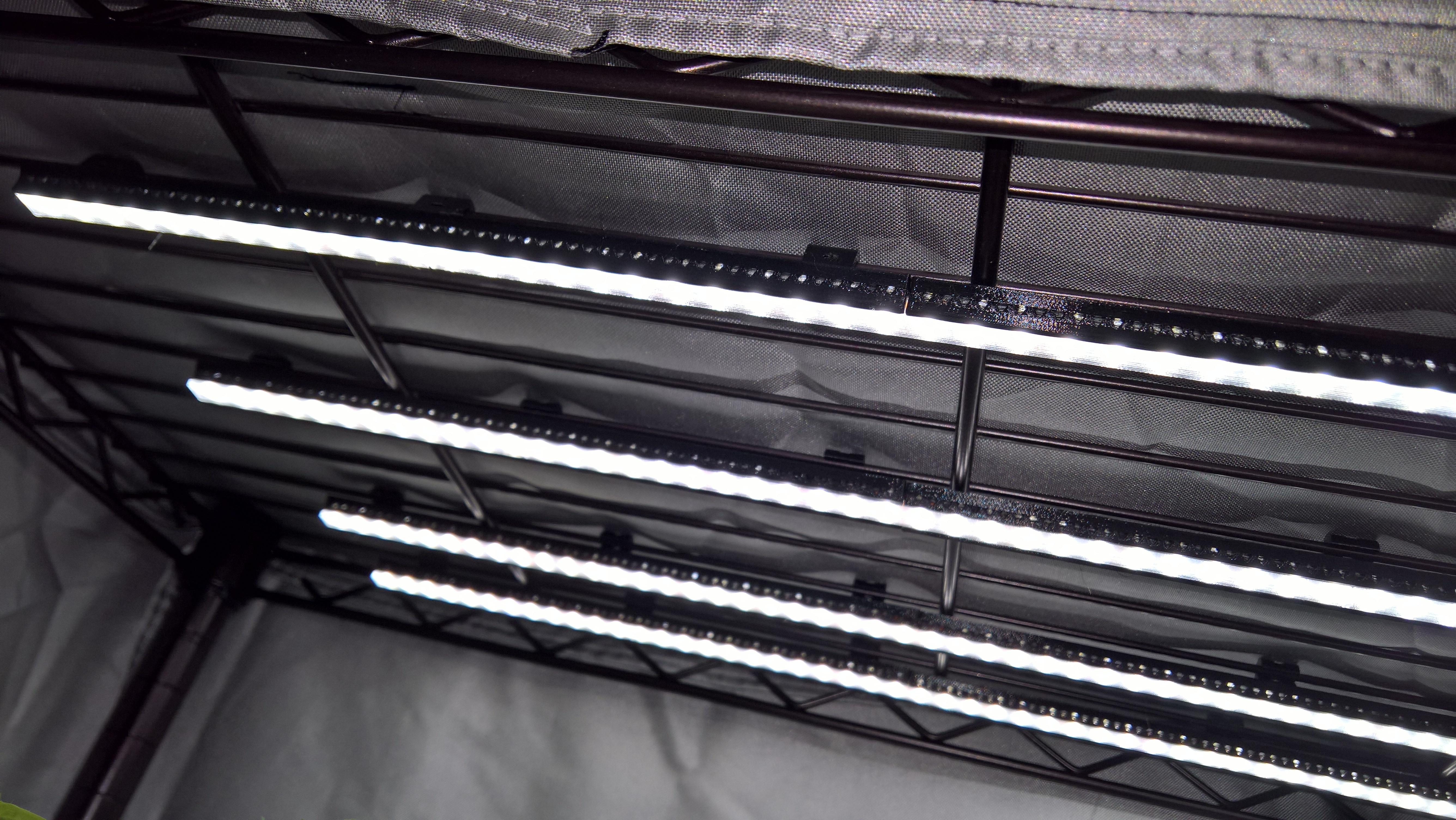 LED Grow lighting strips for your wire rack nursery or hydroponics!