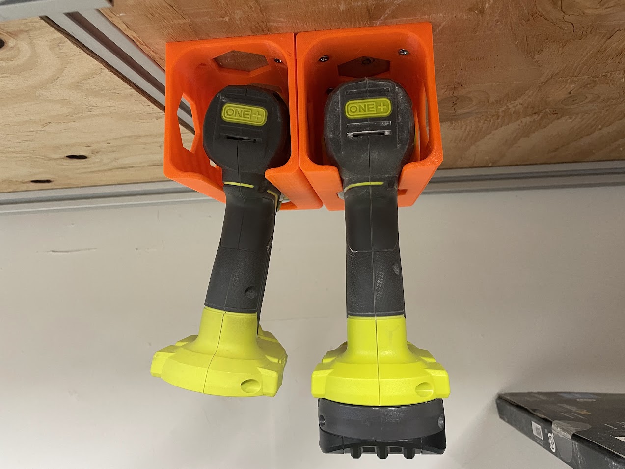 Cordless Drill Holder with Forward/Reverse switch cut-out