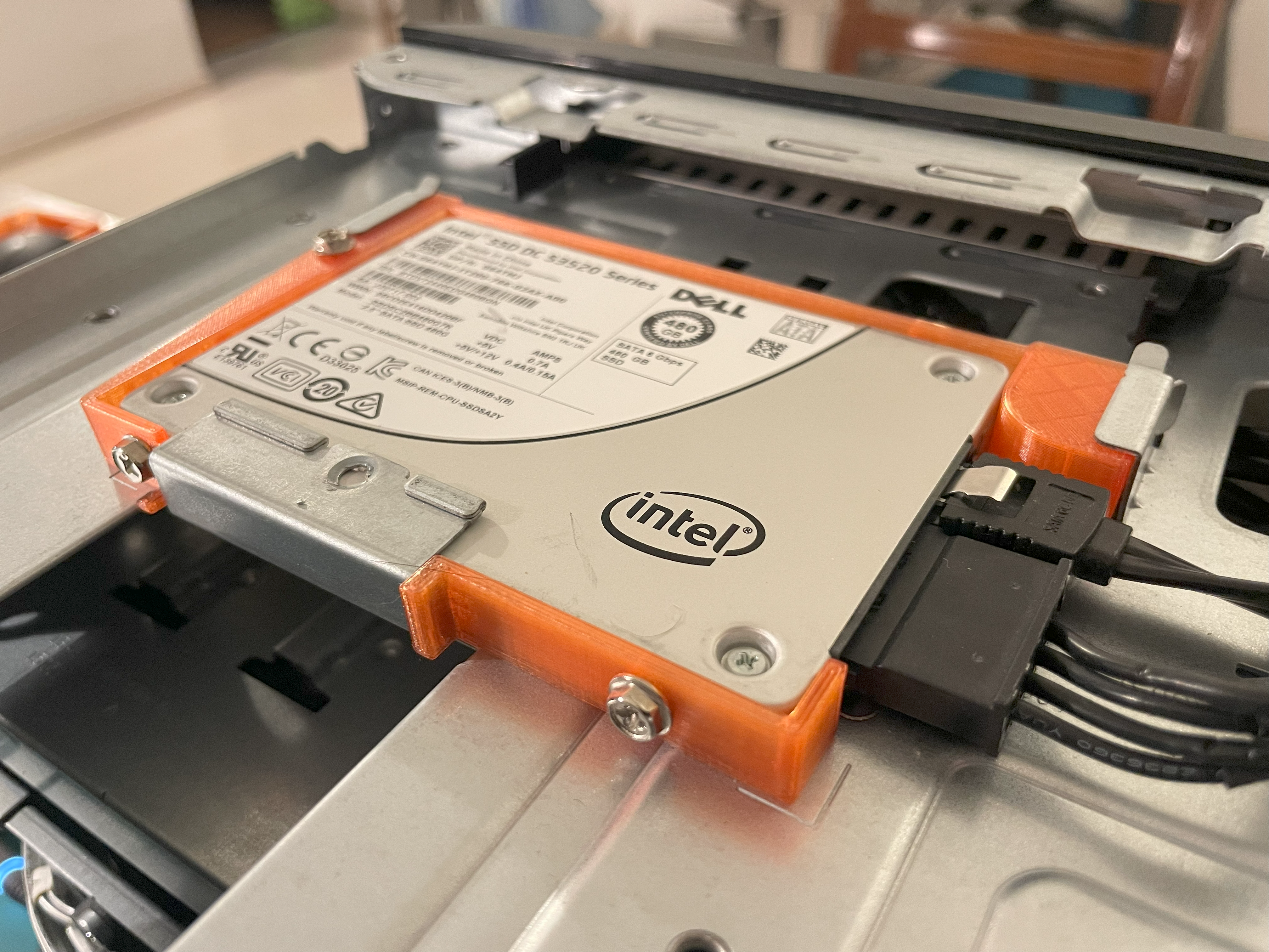 HP Microserver Gen10 SDD mount on ODD bay