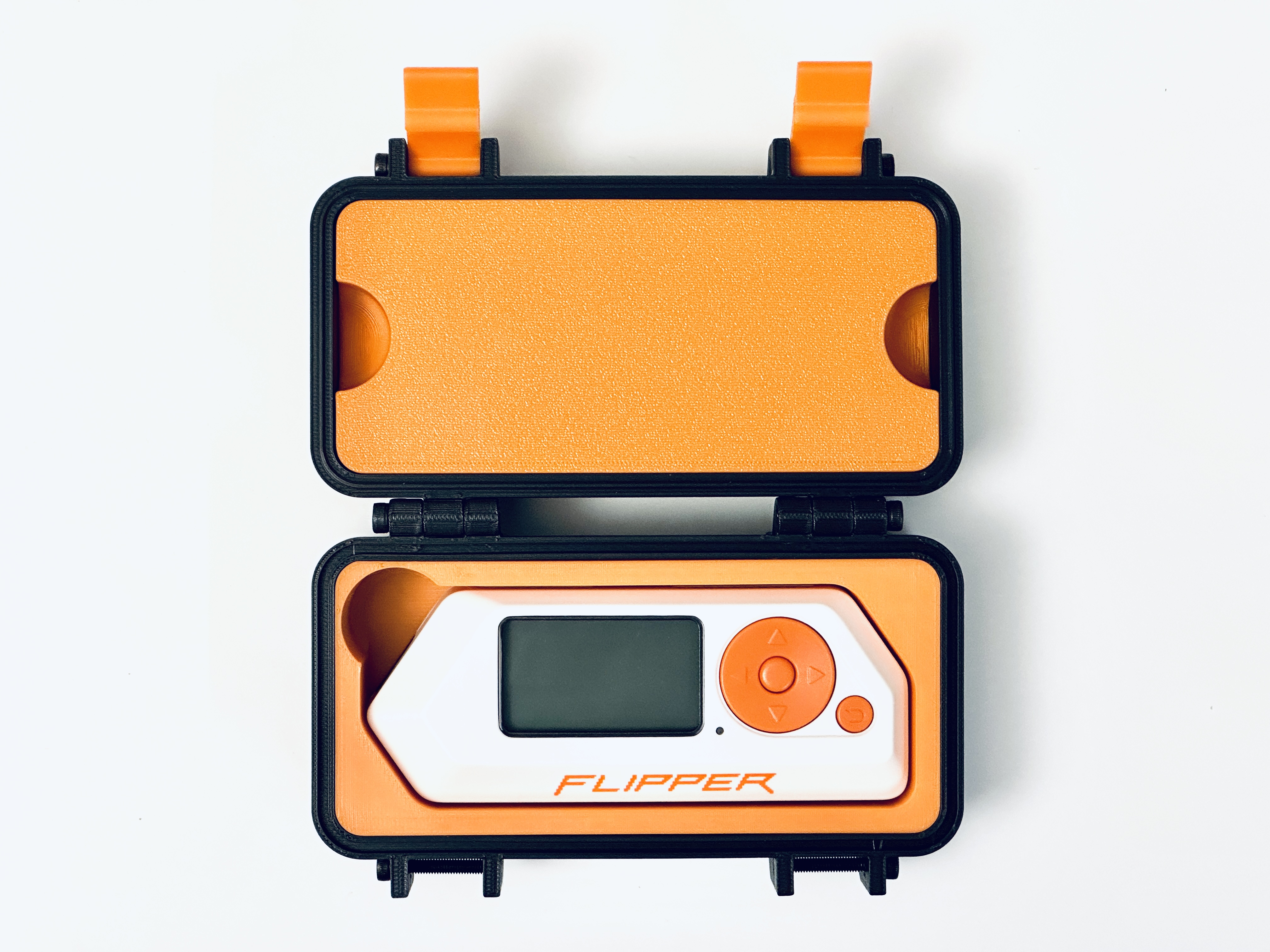 Flipper Zero Hard Case with Inserts (no supports needed)