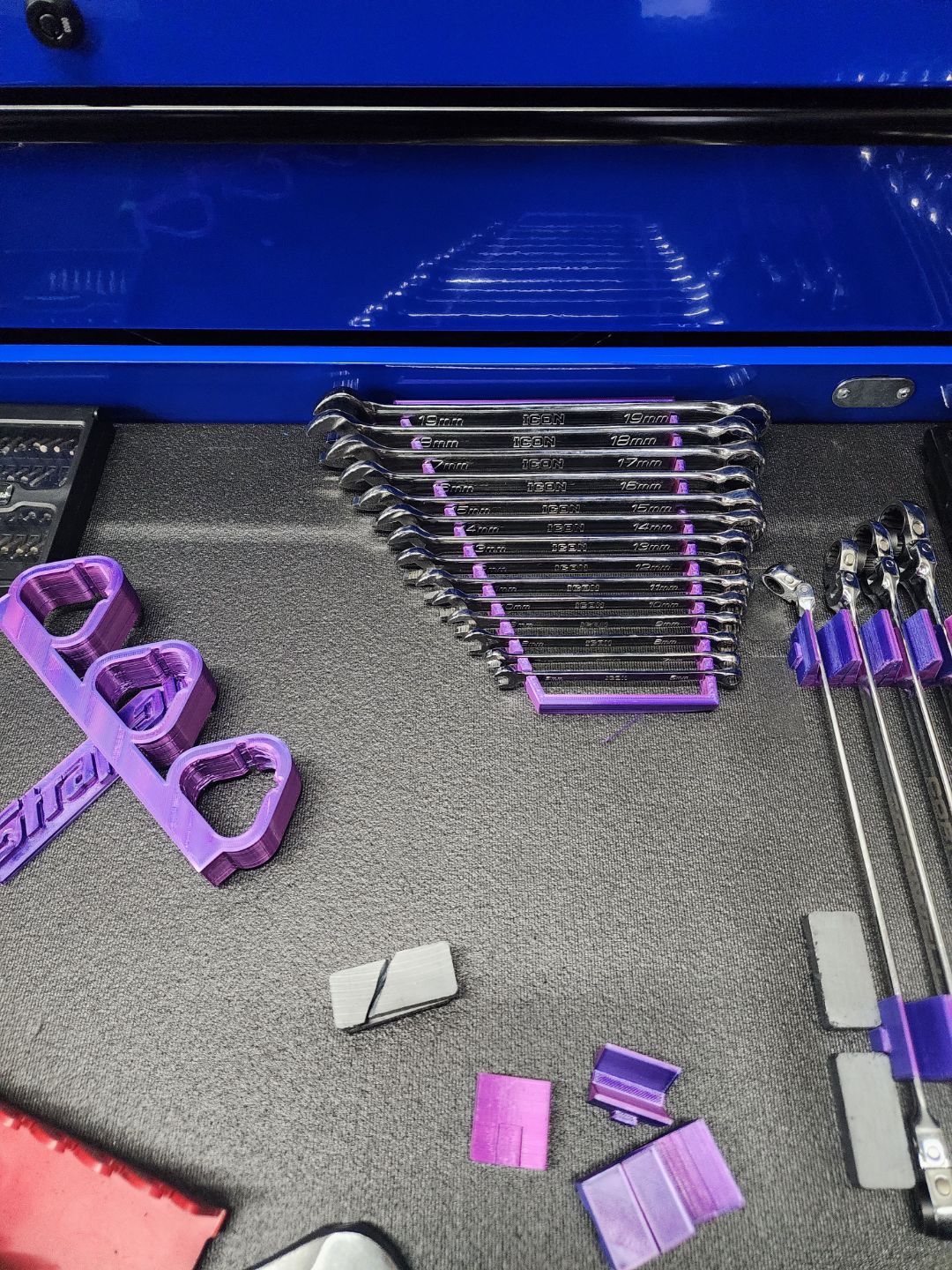 Harbor Freight 14 Icon Wrench Set Organizer Right Angle by