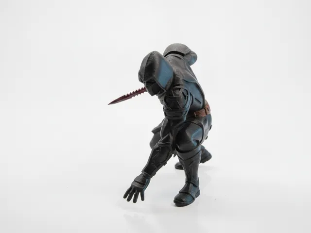 Blade Warrior Armored Figure Fantasy 3D Printable
