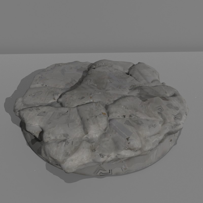 DND Base Round Rough Stone FDM/SLA NoSupport