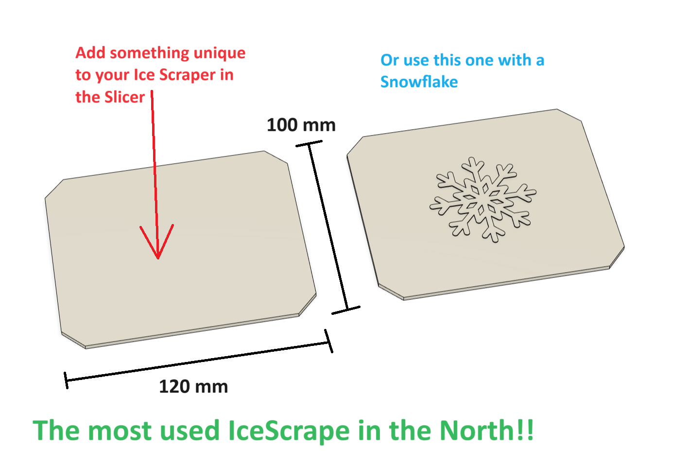 Ice scraper / Defrosting cars