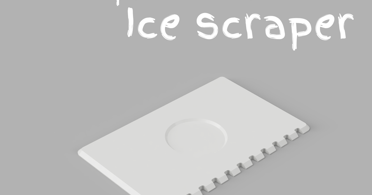 Mini Credit Card Ice Scraper