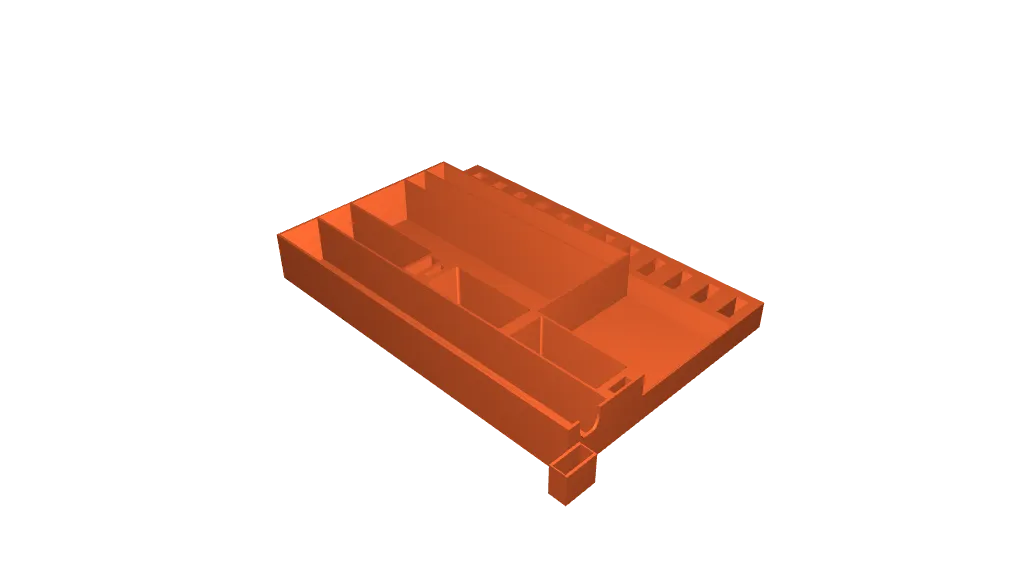 STL file Pen tray + various storage compartments 🖊️・3D printable model to  download・Cults