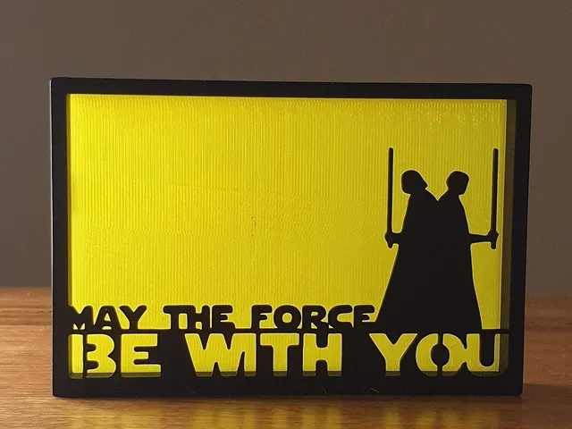 Star Wars Force Be With You Silhouette