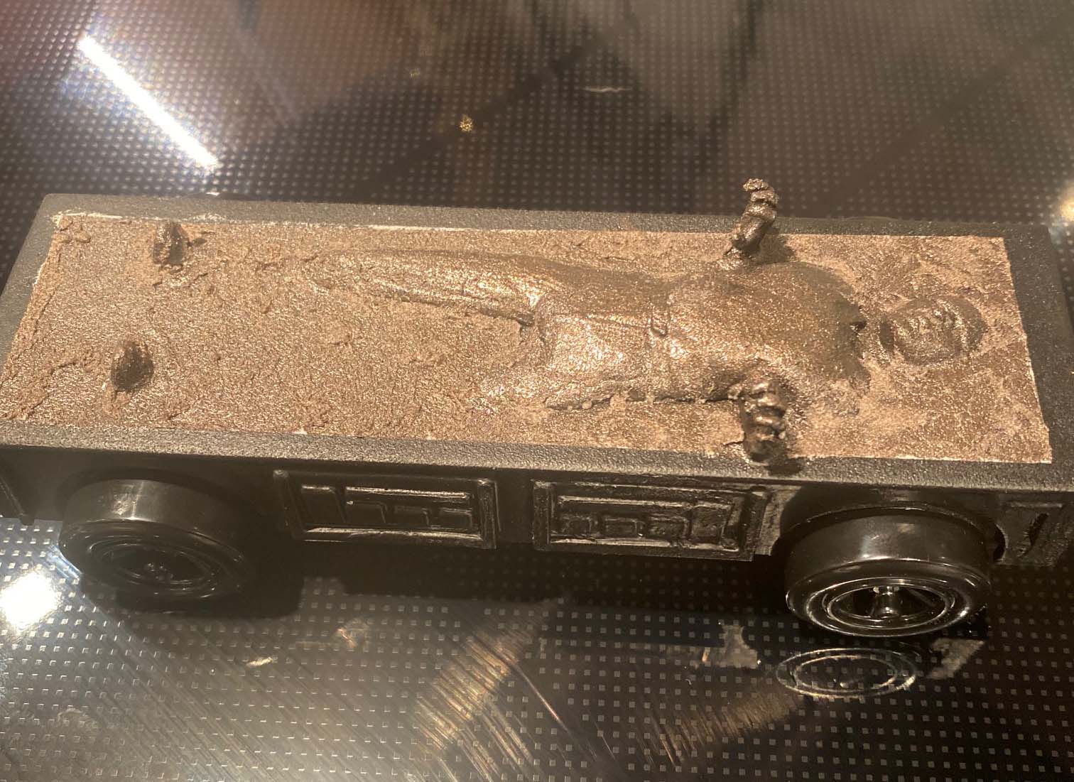 Pinewood Derby Han Solo in Carbointe