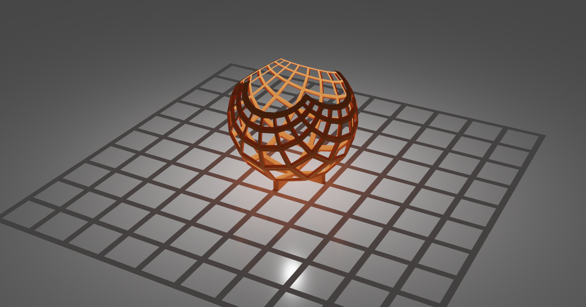 Stereographic Projection Grid by secretsather | Download free STL model ...