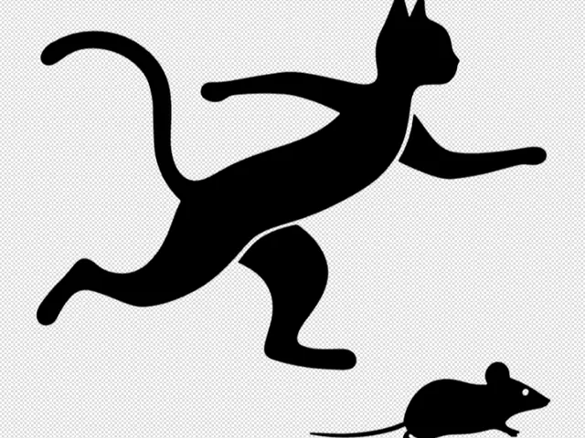 Cat & Mouse decoration 2d v.2