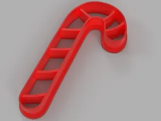 Candy Cane XMAS Cookie Cutter by patrykza | Download free STL model ...