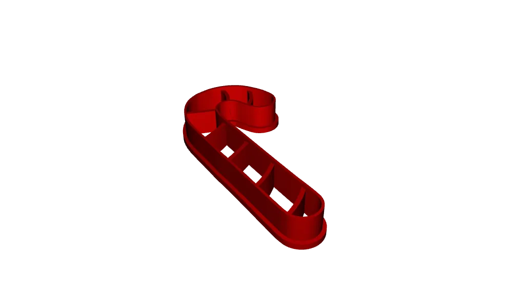 Candy Cane XMAS Cookie Cutter by patrykza | Download free STL model ...
