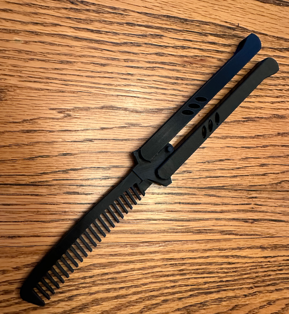 Print-in-place Butterfly Comb